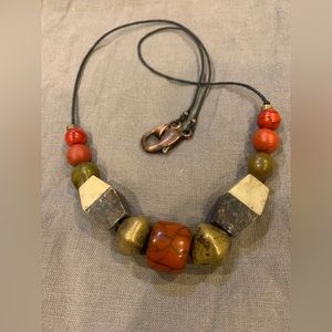 Tribal art style necklace, unisex